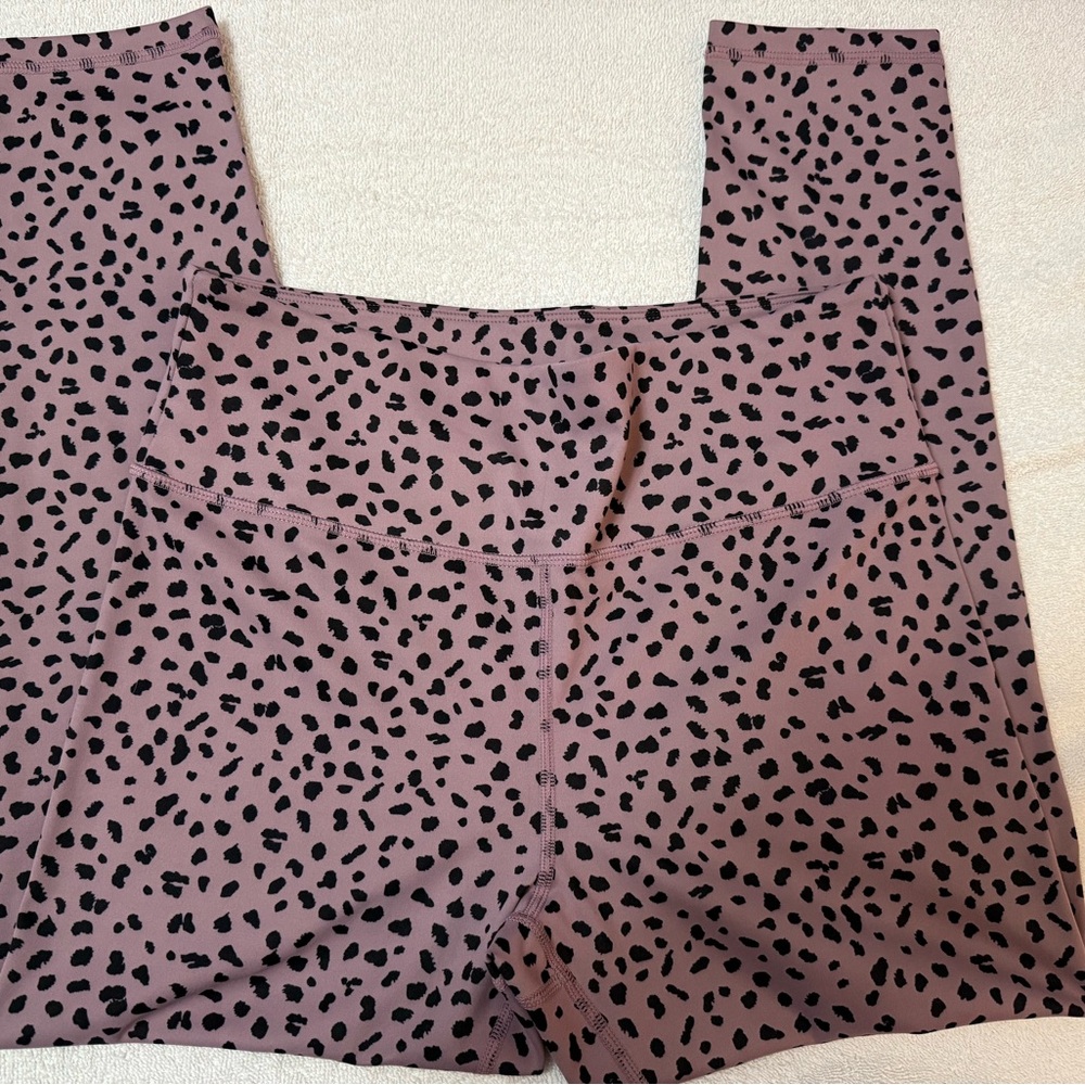 ZYIA Purple and Black Patterned Leggings